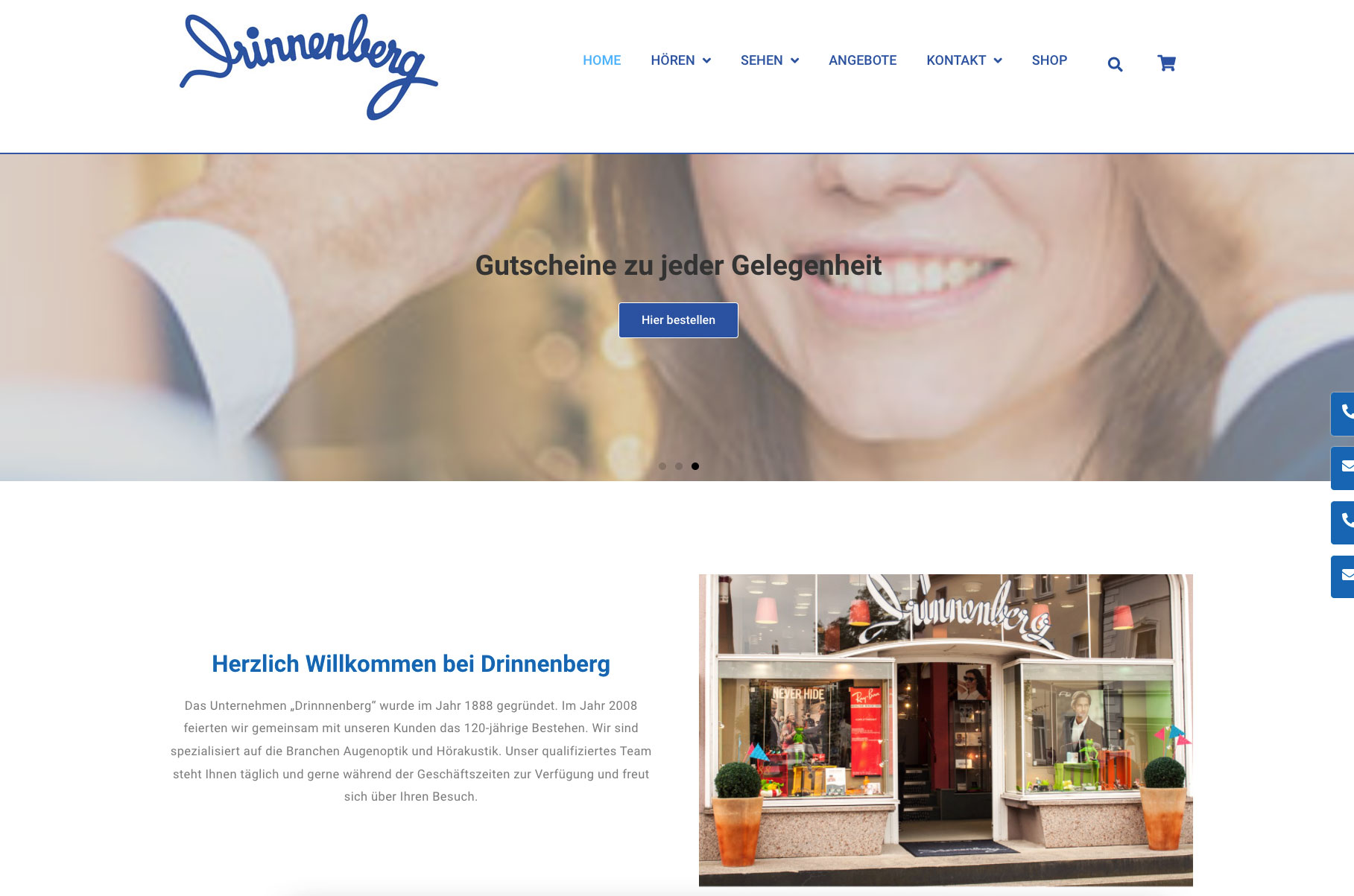 Convert GmbH CO KG - Projektstory Drinnenberg Optik Hoergeraete GmbH CoKG - Startseite