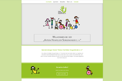Convert GmbH CO KG - Projektstory Gemeinnützige Sponsorschaft von CONVERT - Screenshot der Hünfelder Sorgenkinder